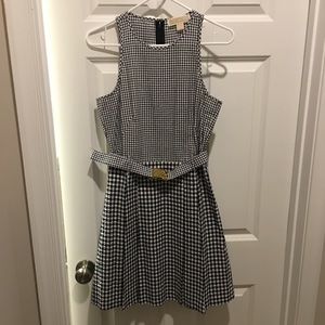 Michael Kors Gingham A-Line Dress